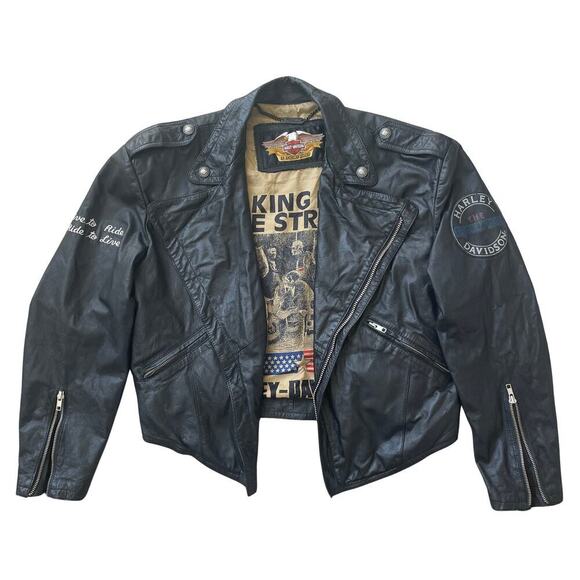 RARE '89 Harley Davidson Vtg Leather Jacket | Taking It to the Streets, Limited - Picture 1 of 16